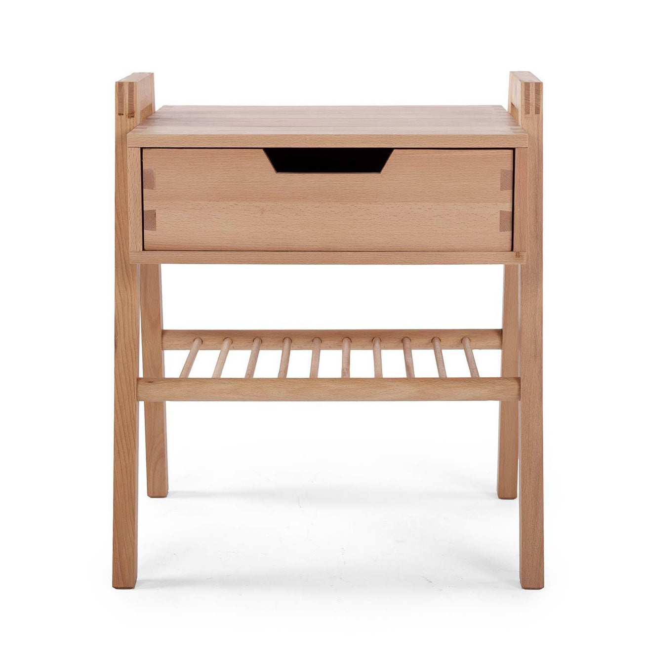 Ori Kayın Masif Komodin Sehpa