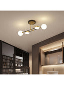 4 Lü Opal Camlı Led Avize