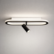 Led Avize Plafonyer Oval Spotlu 40*16cm