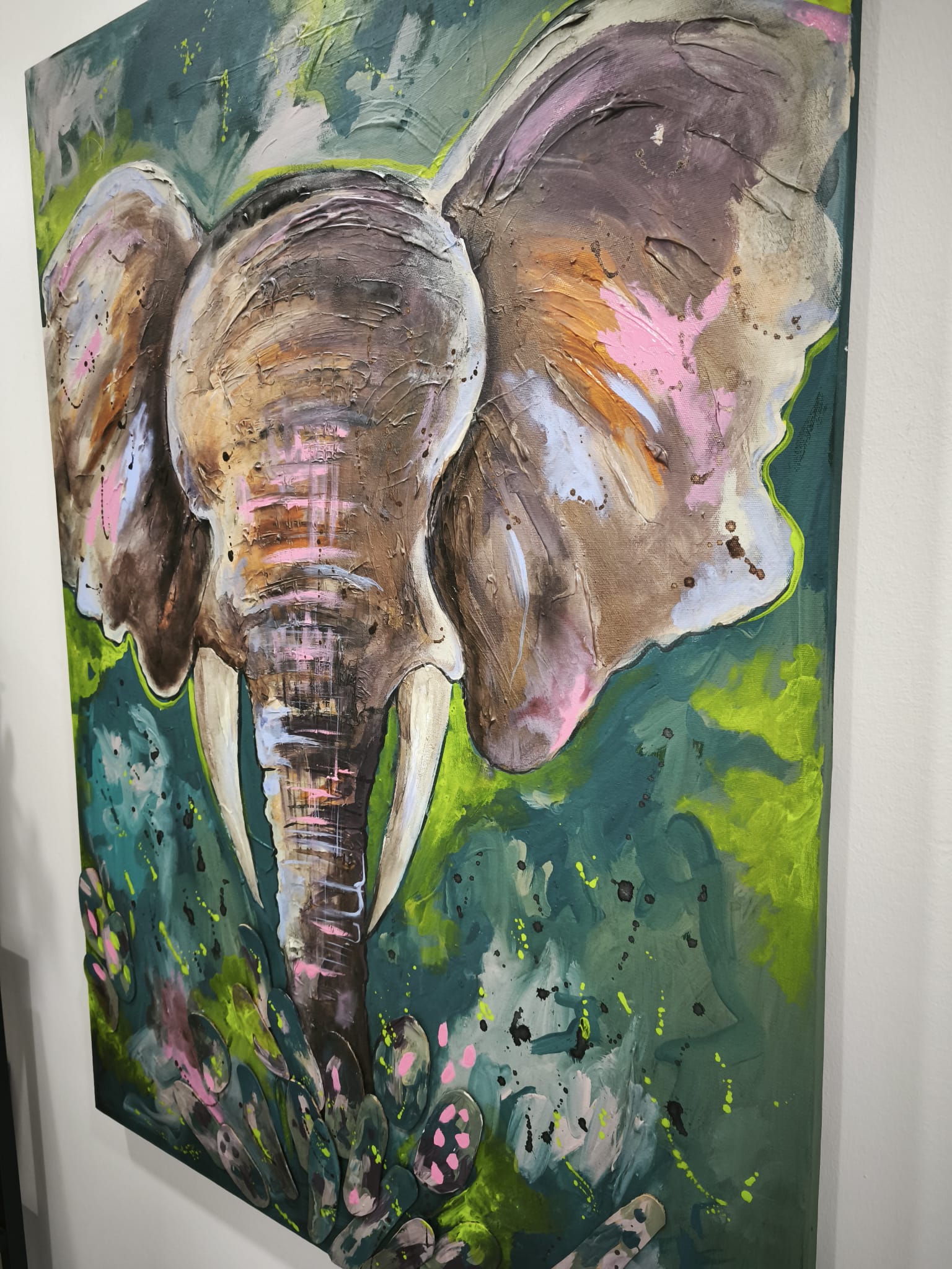 Abstract Elephant Tablo