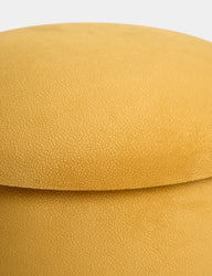 Fungi Sandıklı Modern Hardal Sarısı Puf