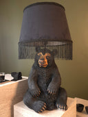 Mamba Bear Siyah Kadife Abajur