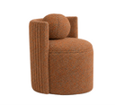 Arco Terracotta Bukle Kumaş Top Yastıklı Berjer