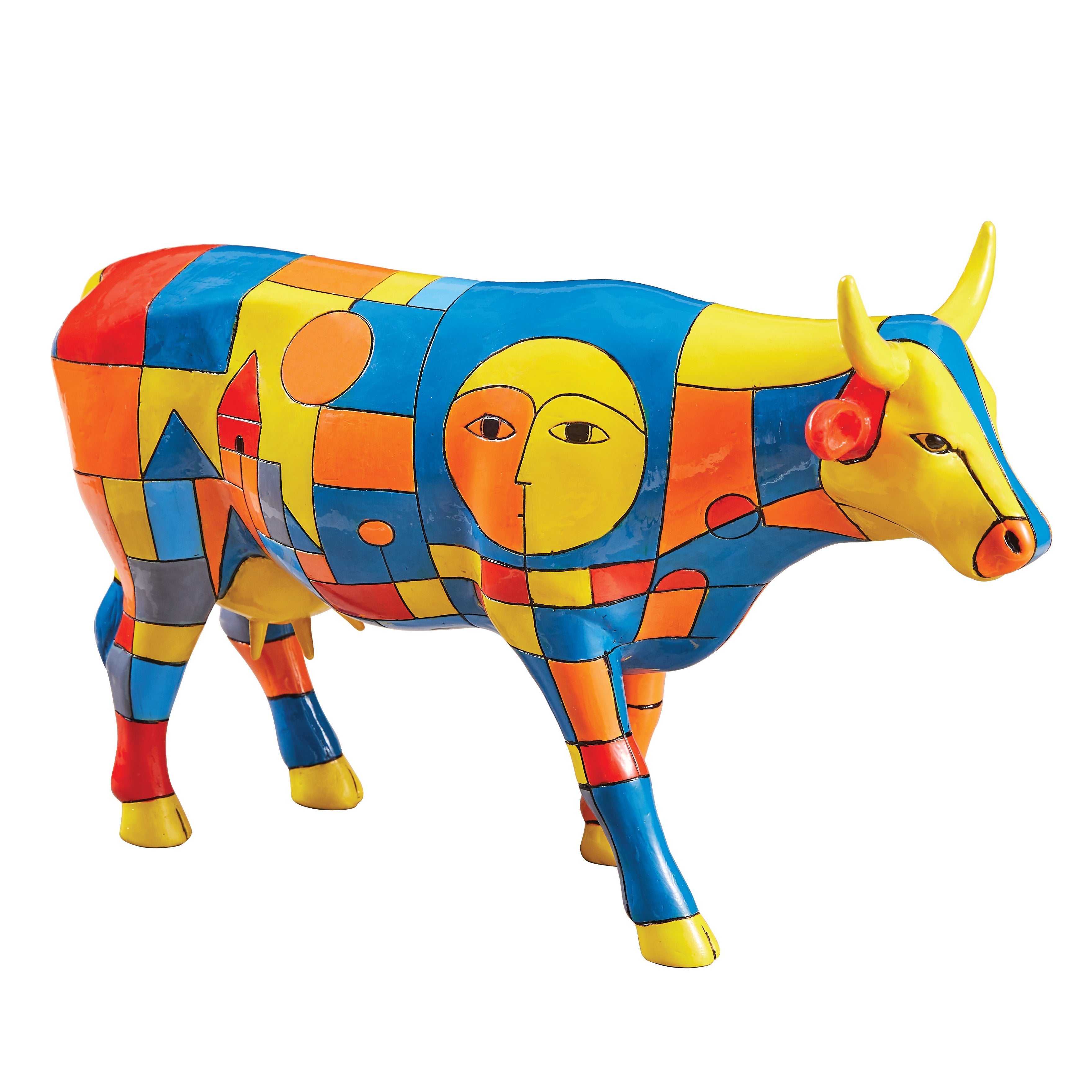 Chromatic Pastures - El Yapımı Dekoratif İnek Figürü (Cow Parade)