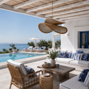 Luna Premium Rattan Sarkıt Avize