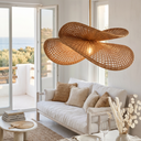 Luna Premium Rattan Sarkıt Avize
