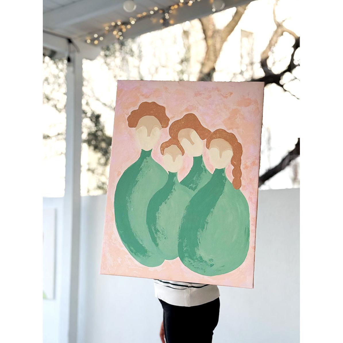 Kanvas Renkli Portre Serisi - 11