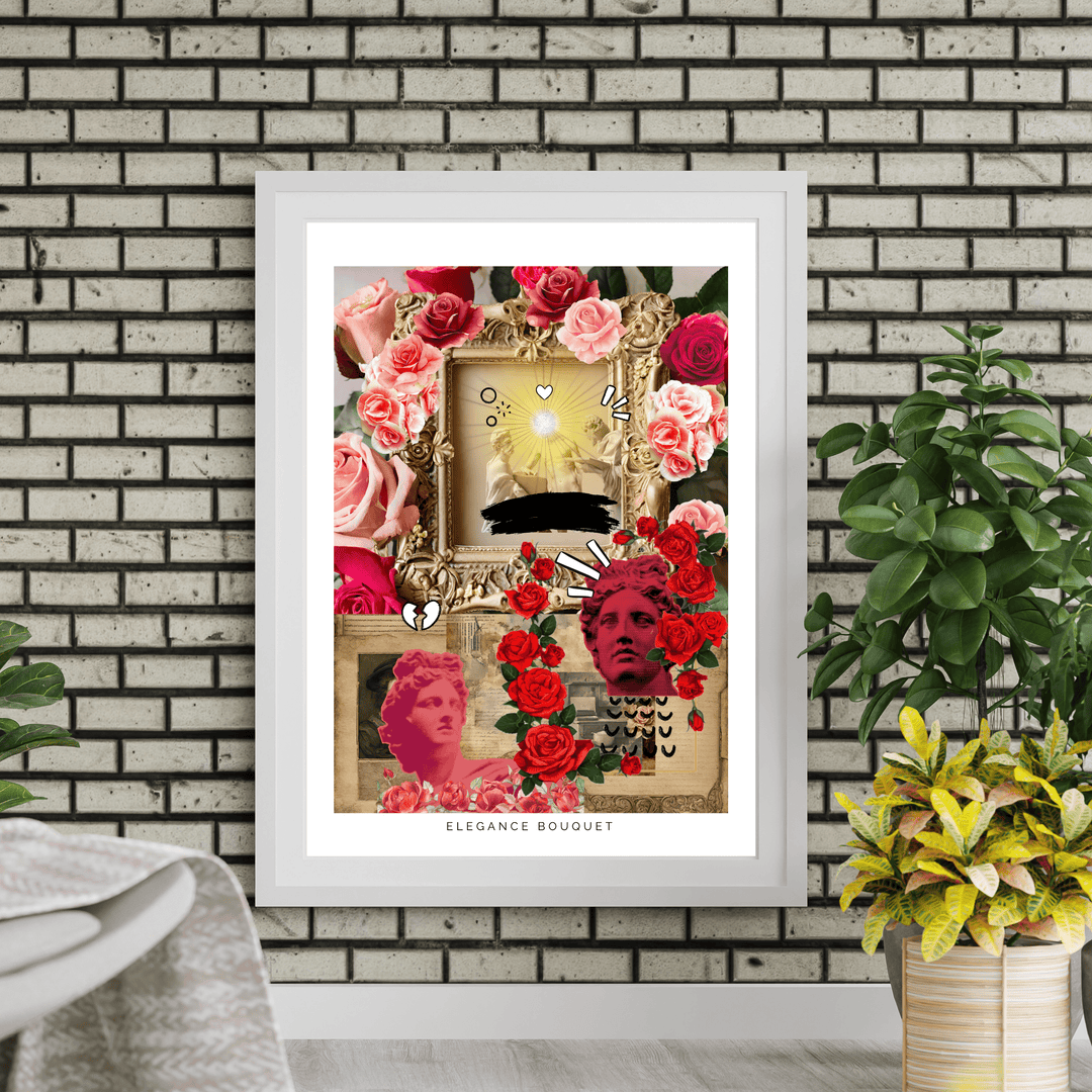 Elegance Bouqet Art Print Poster Baskı