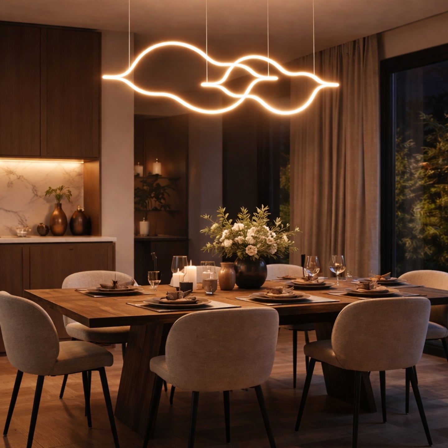 Nymbus Sarkıt Led Avize 140 Cm