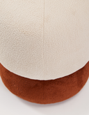 Coco Minimalist Krem & Turuncu Puf