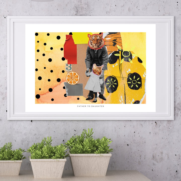 Father To Daughter Art Print Tasarım Poster