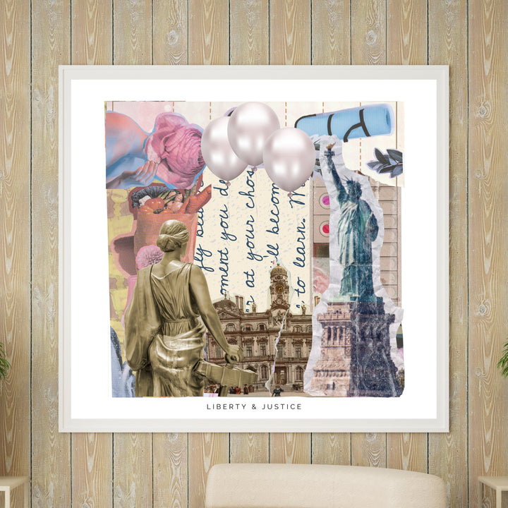 Liberty & Justice Art Print Tasarım Poster