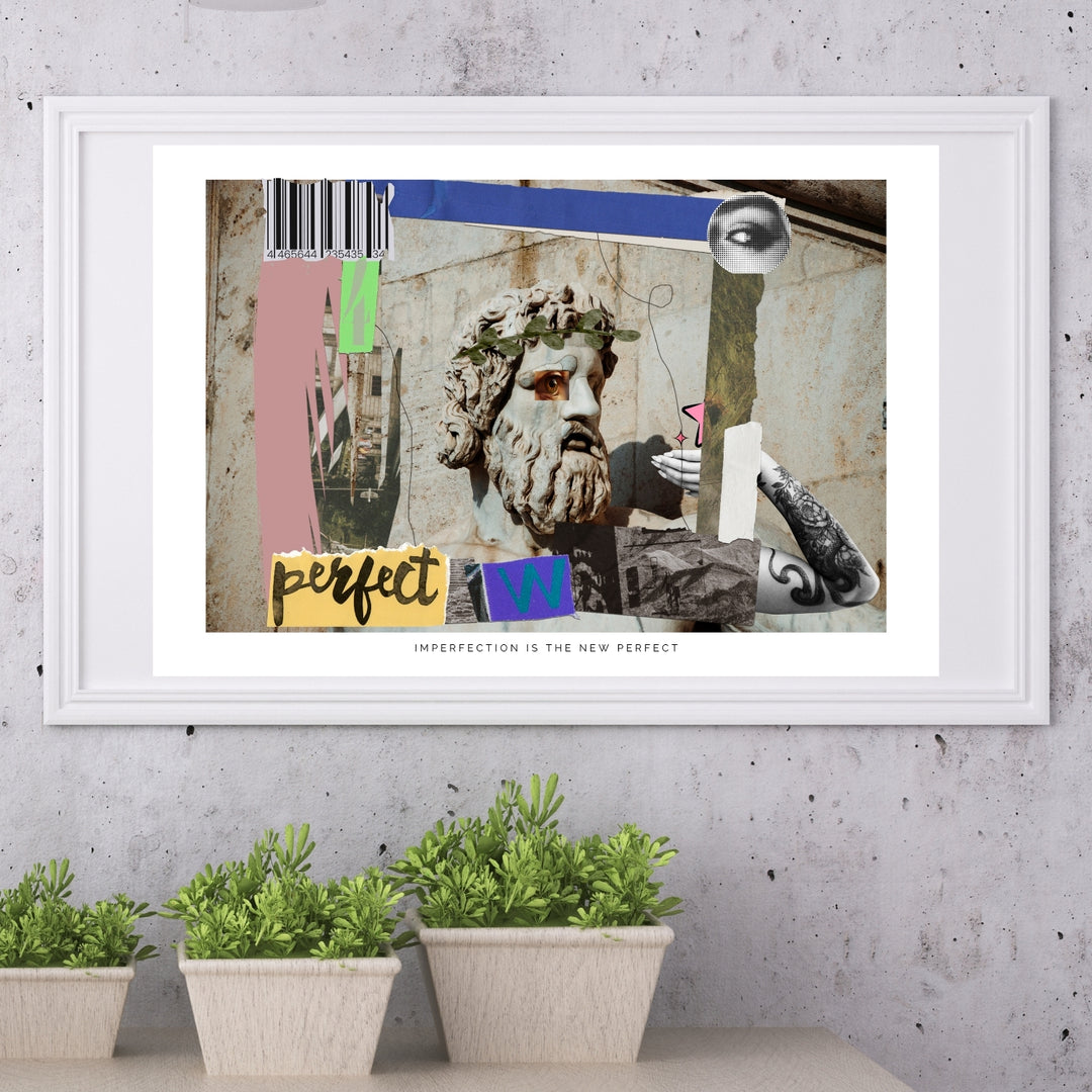 Imperfection Is The New Perfect Art Print Tasarım Poster