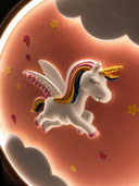 Unicorn Metal Çocuk Odası Apliği