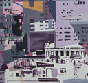 New York Intersections #05 Tablo-Tablo-The Clique Artworks-90 x 125 cm/35,4 x 49,2 in-Tuval üzerine akrilik ve yağlı boya-NowShopFun