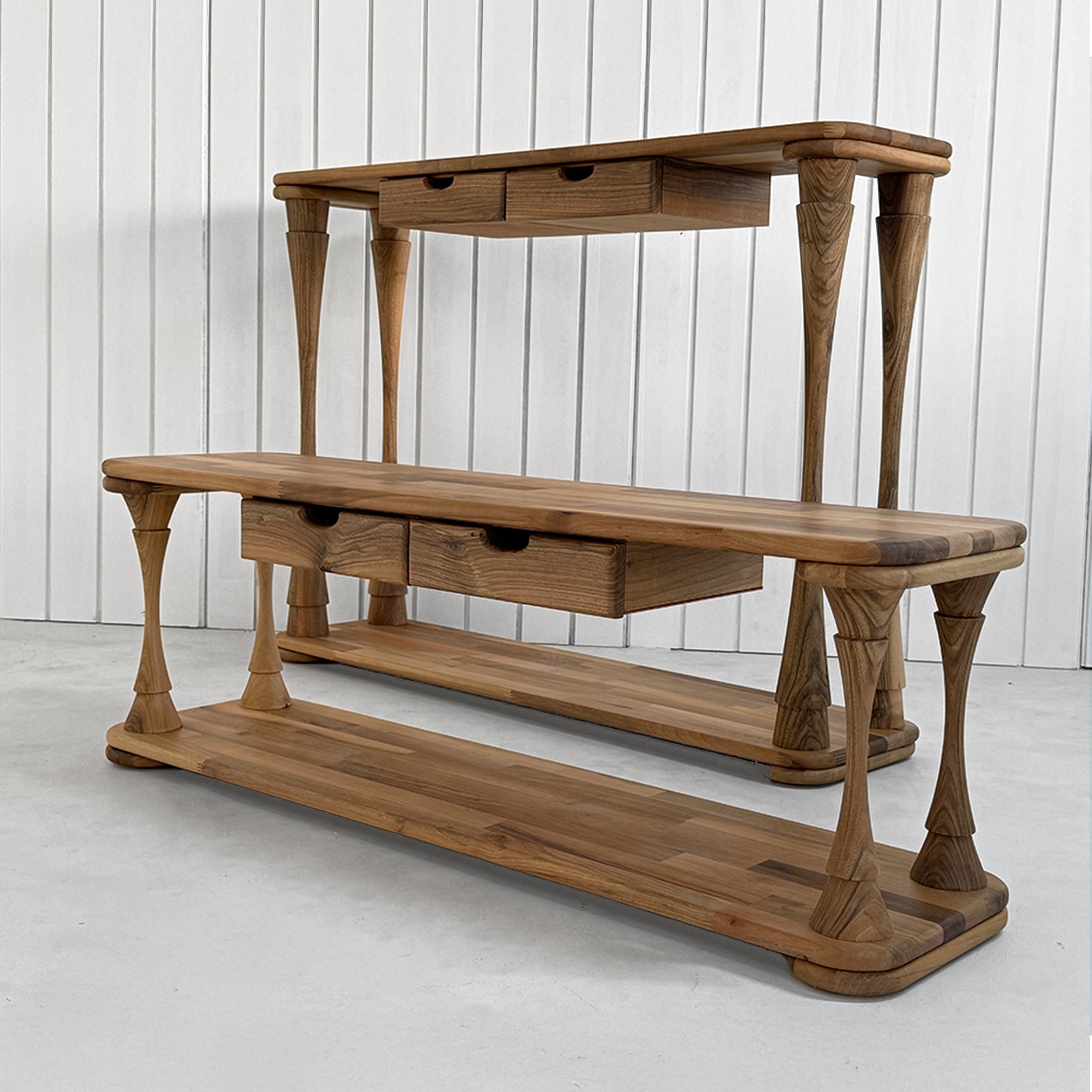 Dress Ahşap Ceviz Dresuar - Konsol