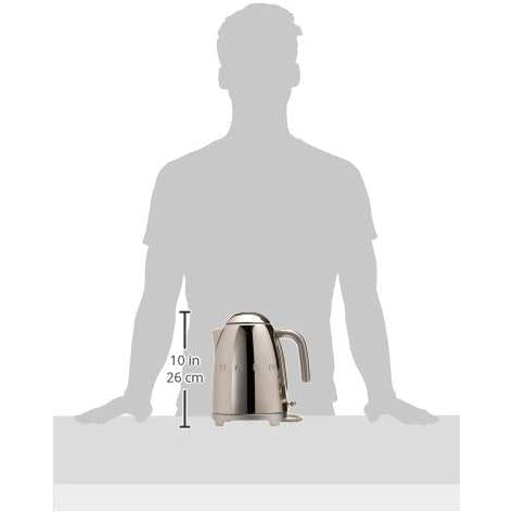 50's Style Retro Silver Kettle