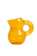 Emily Amber Glass Sarı Cam Sürahi