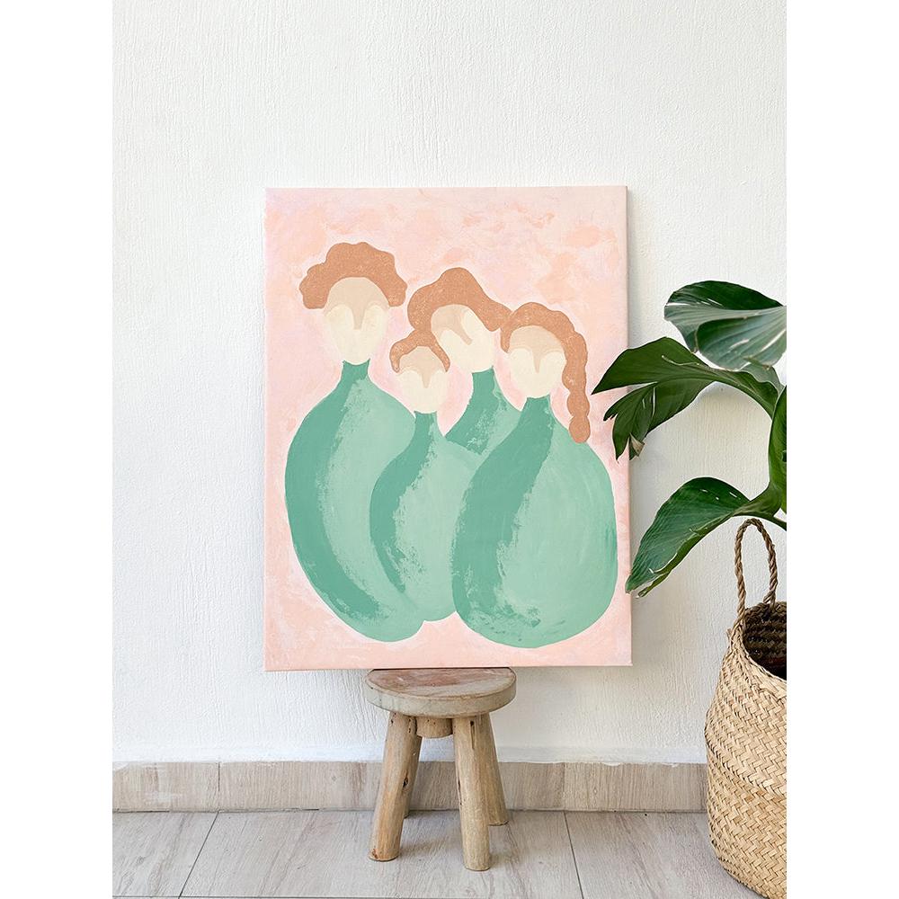 Kanvas Renkli Portre Serisi - 11