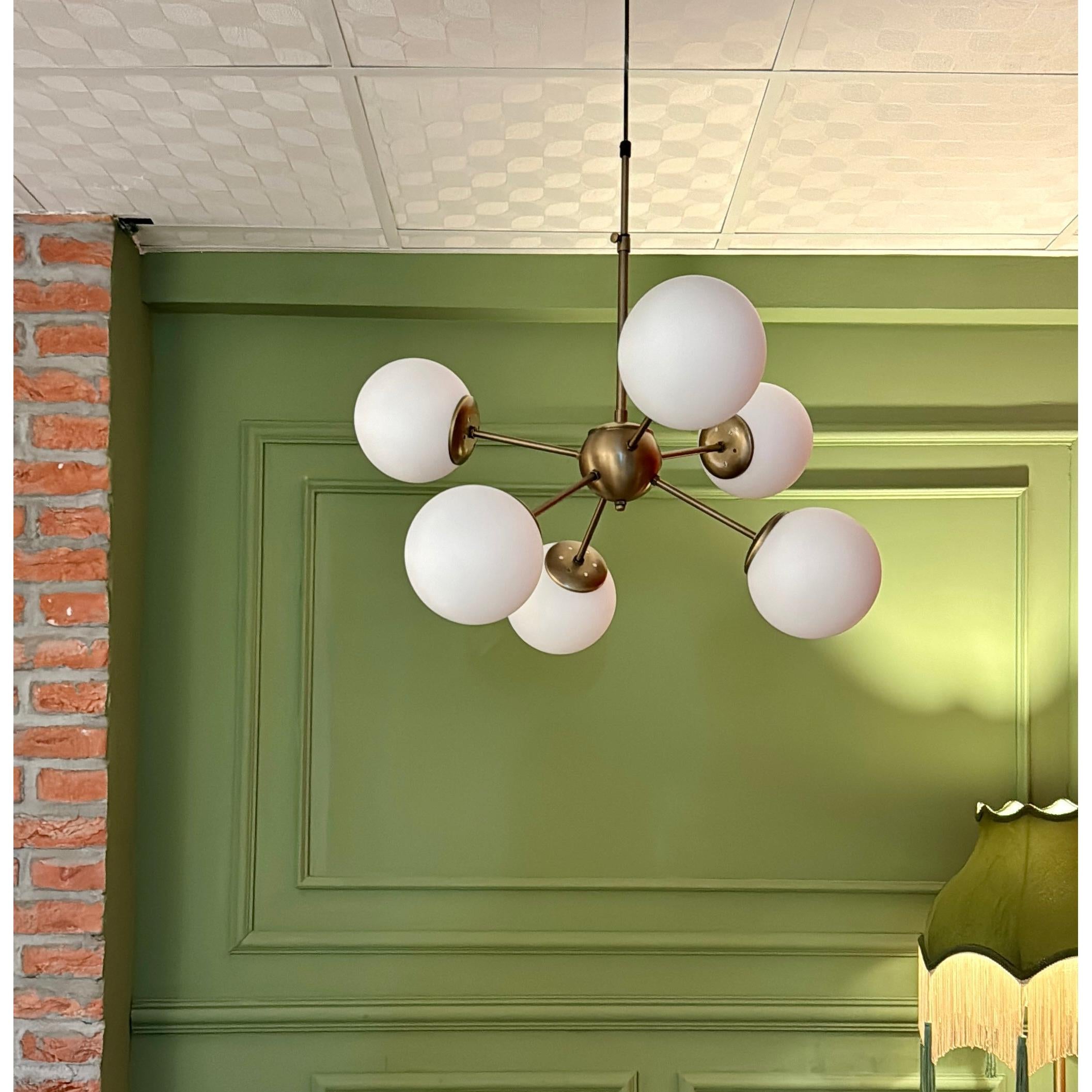 Hexagon Pirinç Avize