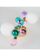 Bubble Lamp Soft Fırçalanmış Mat Gold Metal Opak Aplik
