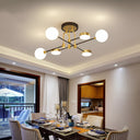 6 Li Opal Camlı Led Avize