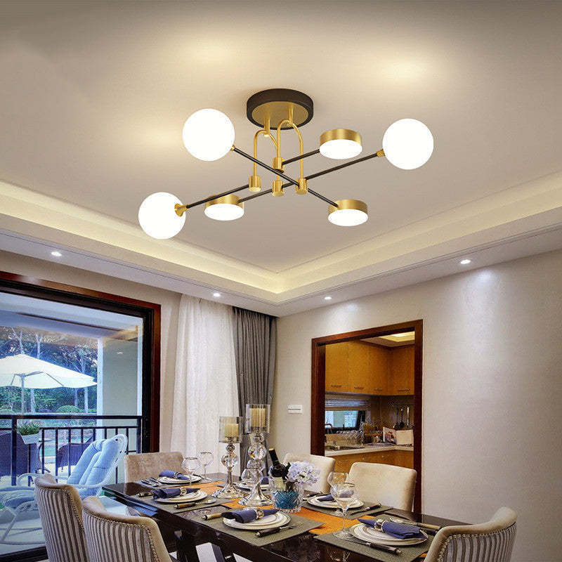 6 Li Opol Camlı Led Avize