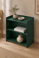 Umino Orman Yeşili Metal Alçak Raf Ünitesi & Vitrin