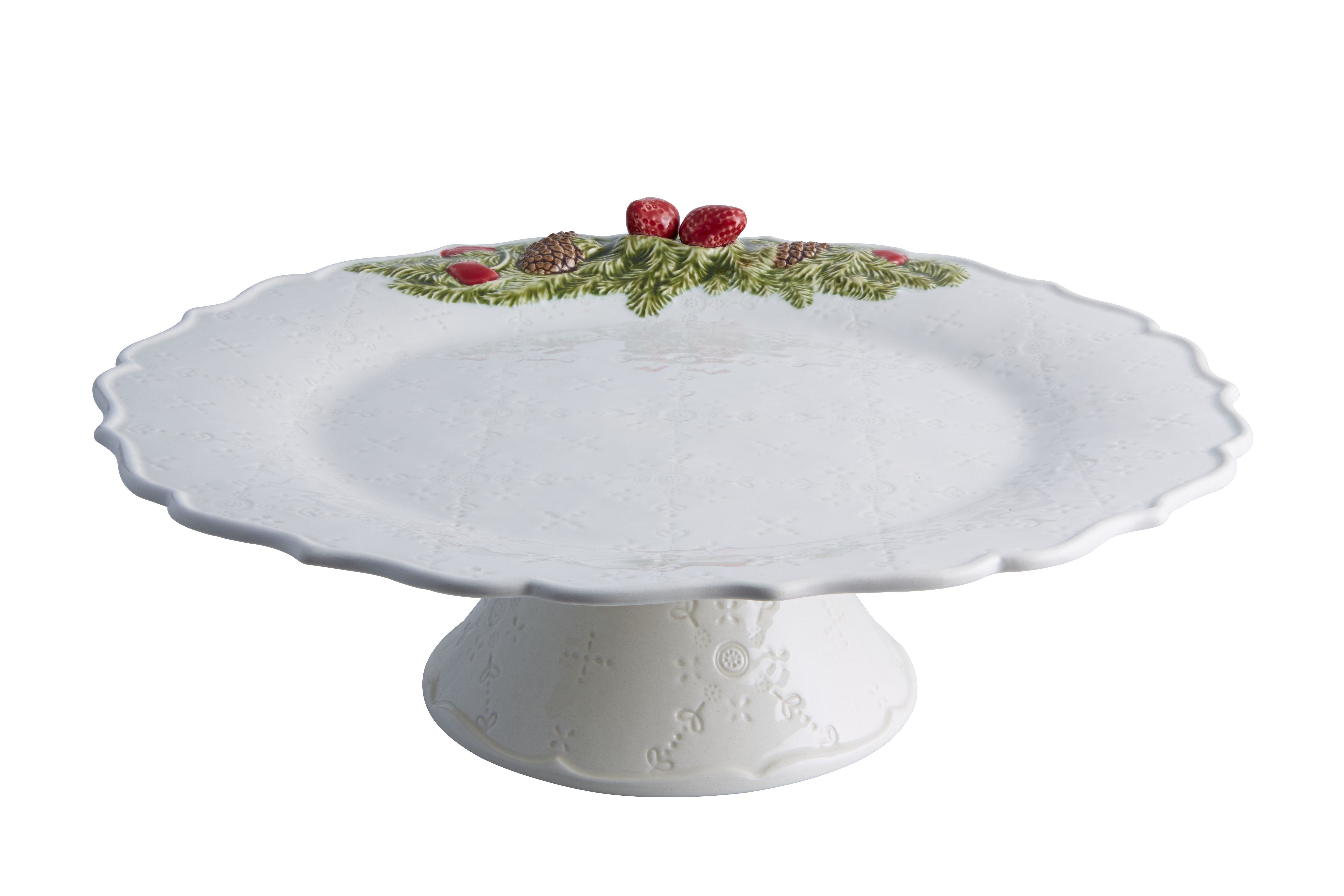 Christmas Garland Seramik Kek Standı