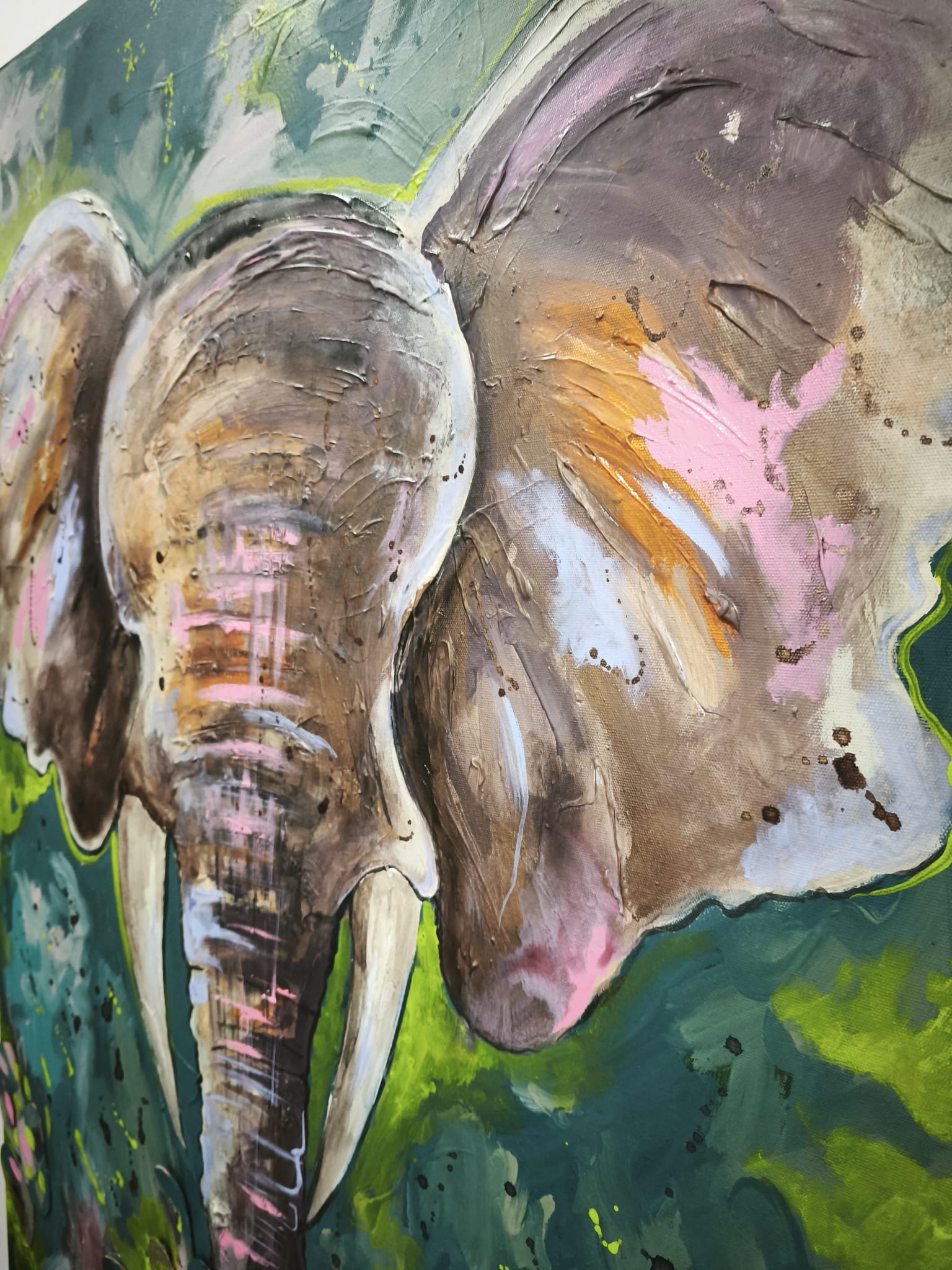 Abstract Elephant Tablo