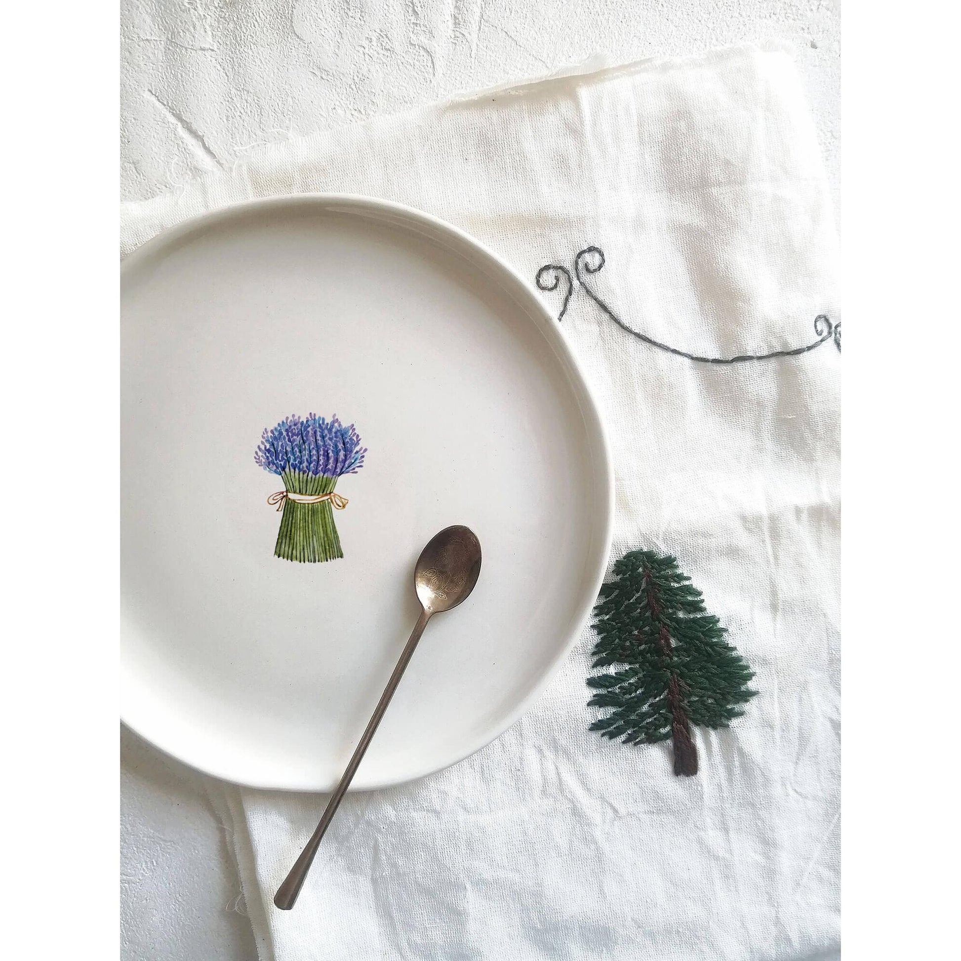 6’Lı Lavanta Tabak Seti