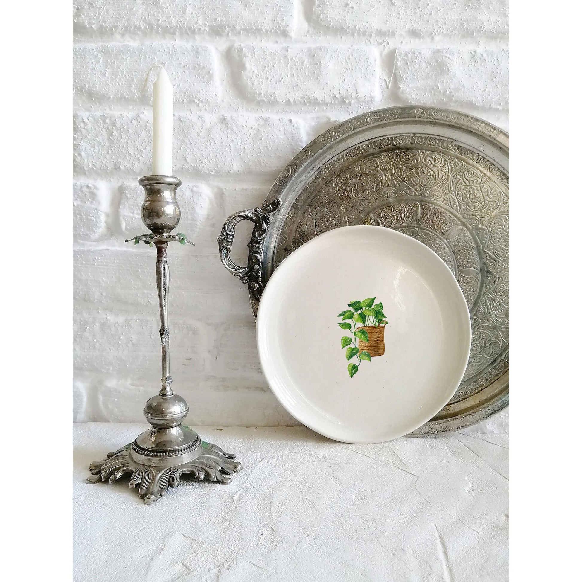 6’Lı Yaprak Tabak Seti