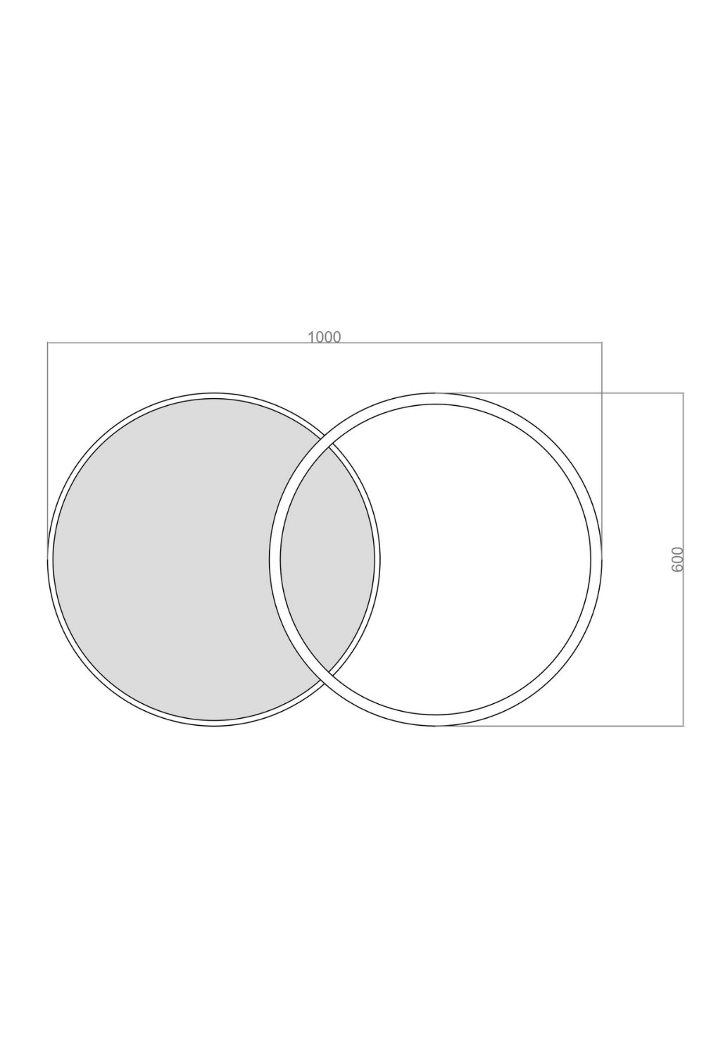Circlander Plafonyer Led Avize 100 X 60 Cm