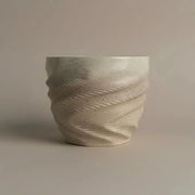3d Seramik Baskı Spiral Dokulu Kase