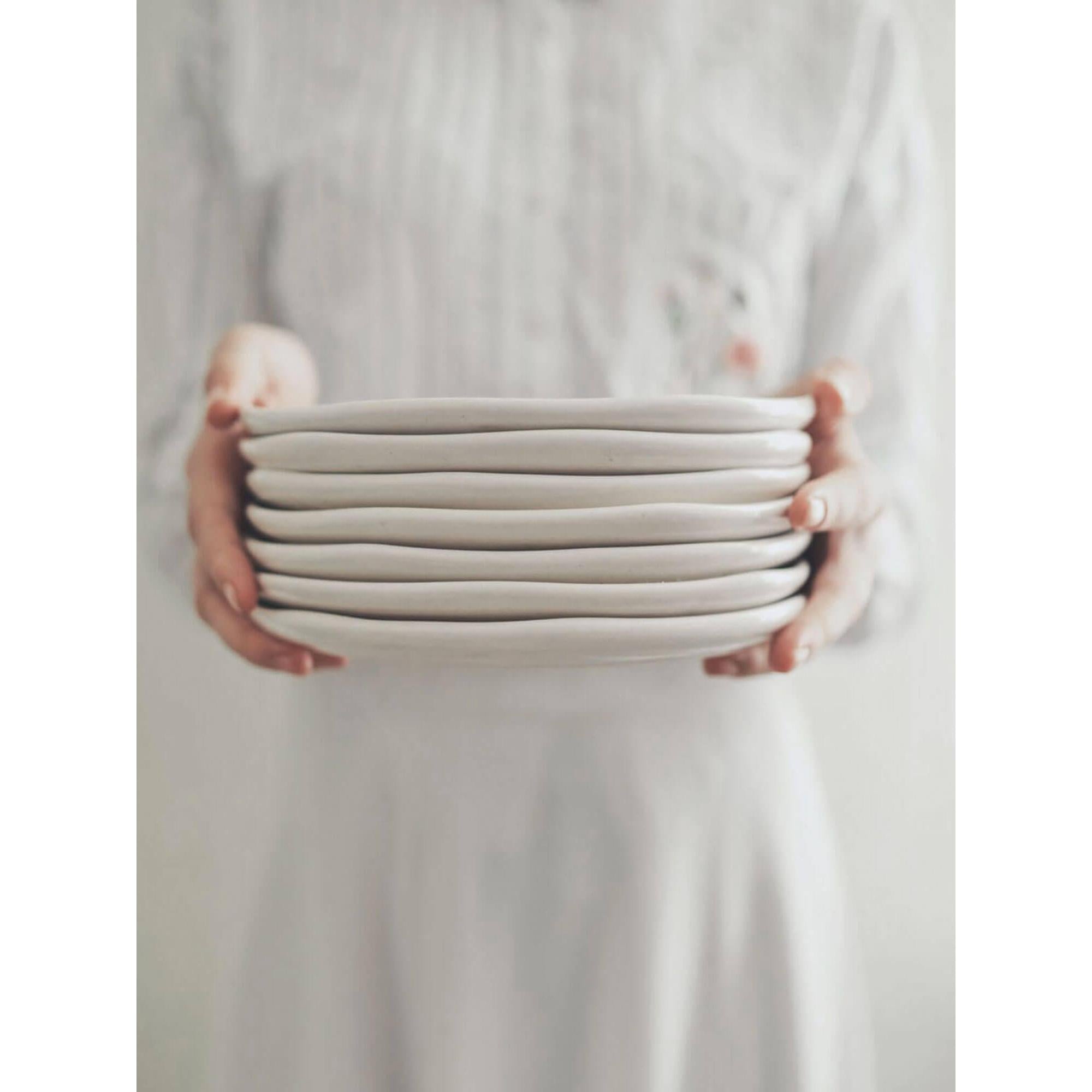 6'Lı Gravür Hayvan Tabak Seti