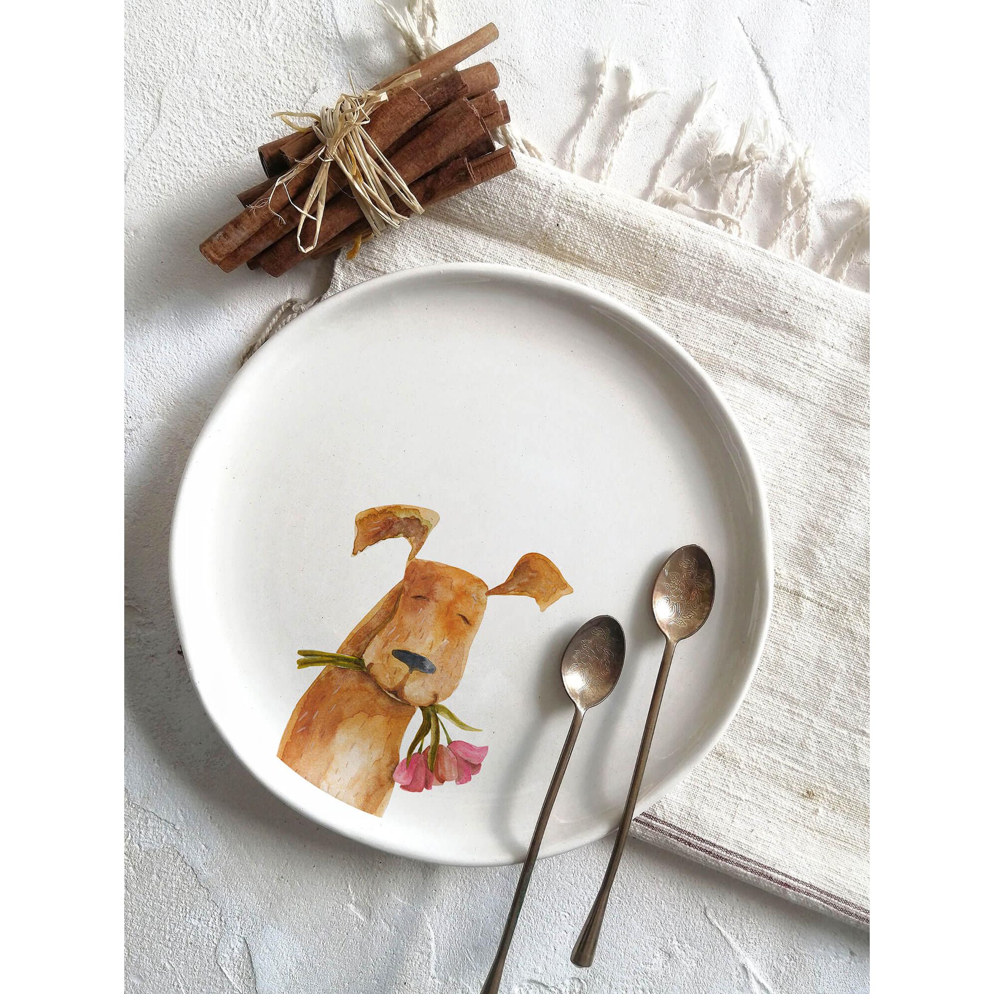 6’Lı Hayvan Tabak Seti