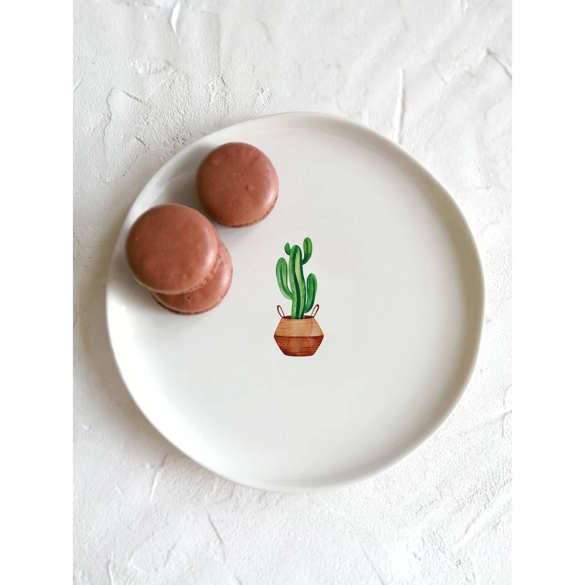 6’Lı Kaktüs Tabak Seti