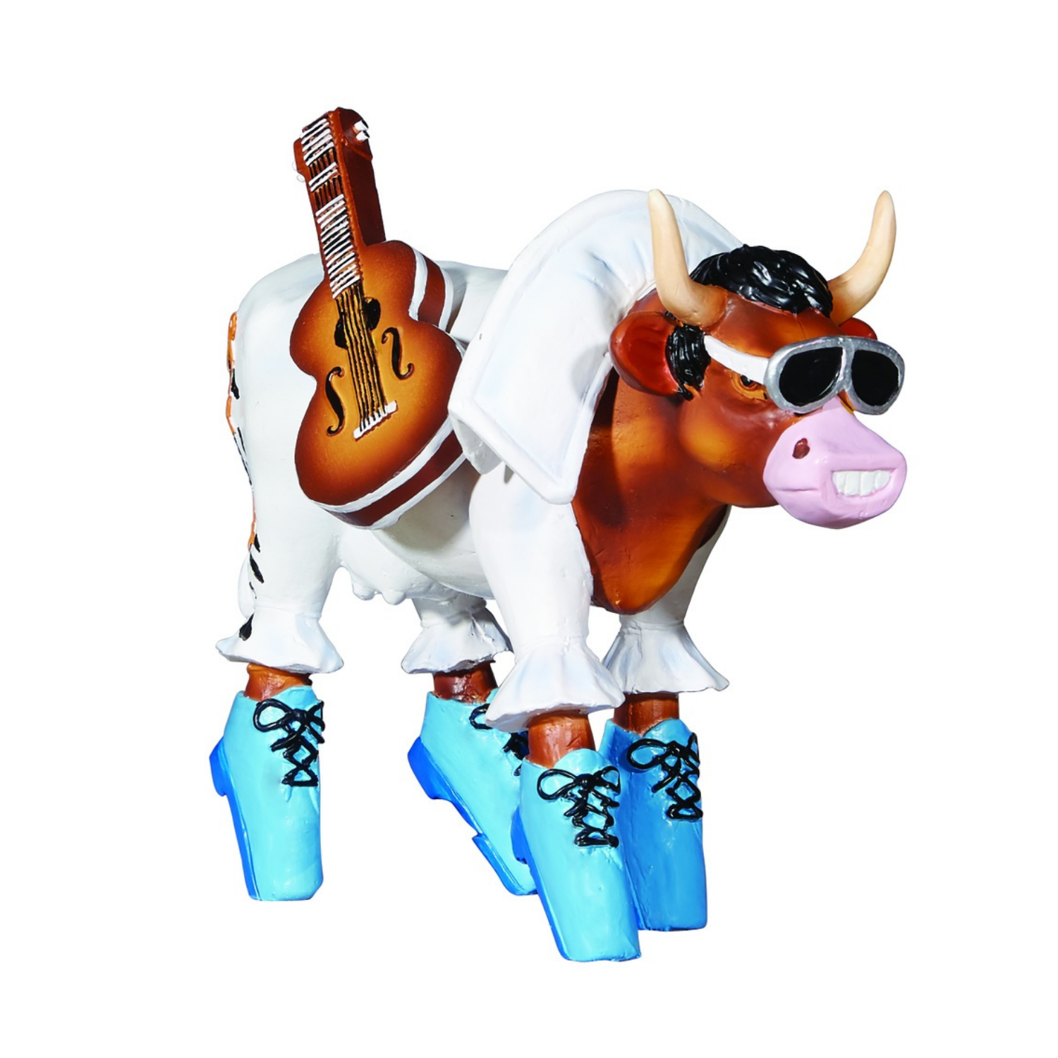 Rock 'N Roll Cow - El Yapımı Dekoratif İnek Figürü (Cow Parade)
