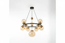 Celestra 9'lu Bal Camlı Modern Salon Avizesi