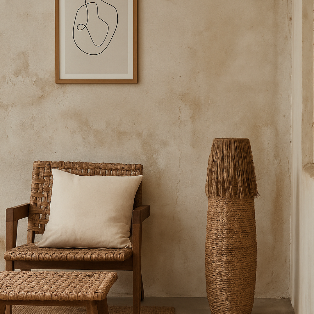 Koa Wicker Vase