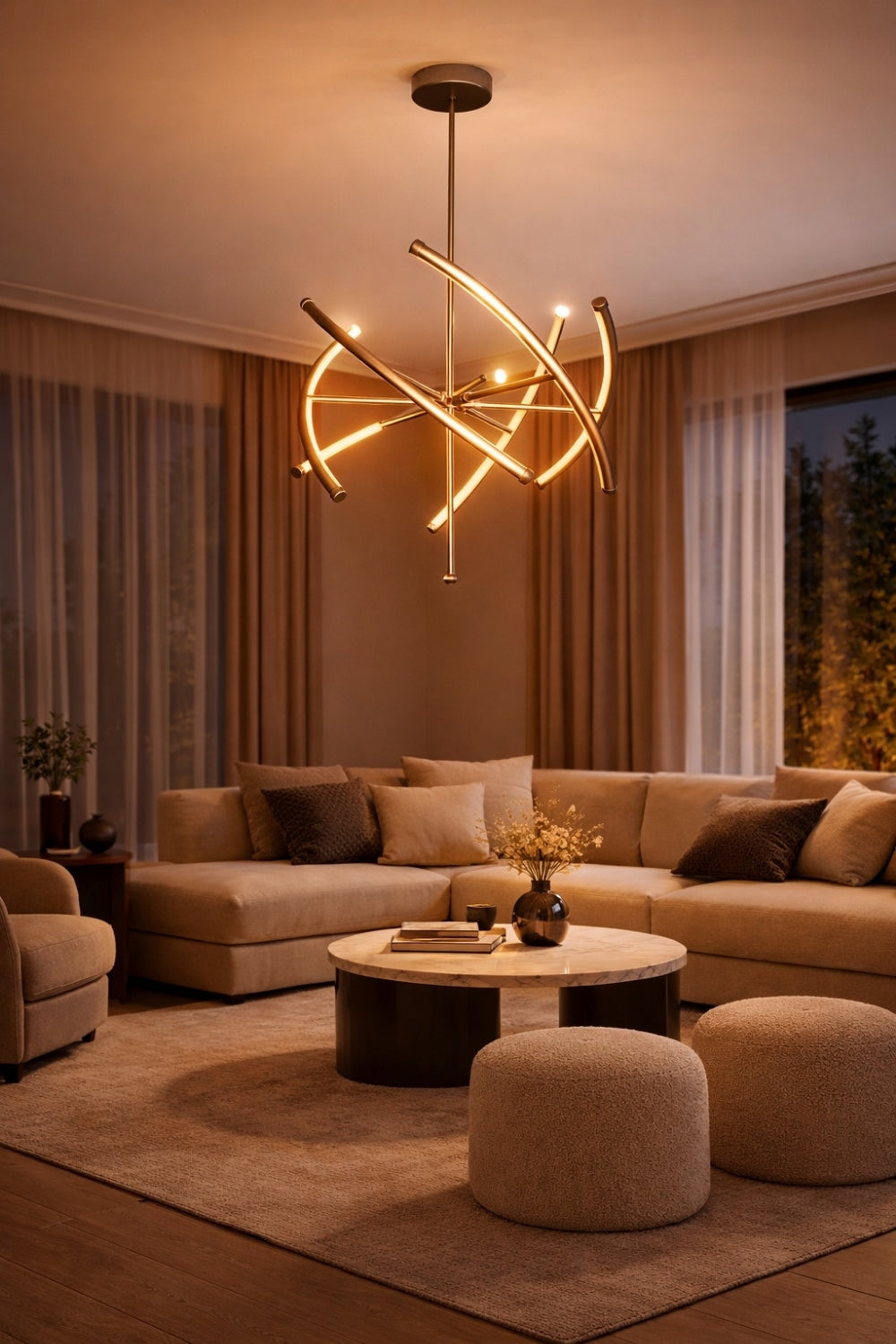 Bush Plus Sarkıt Led Avize