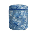 Blue Blossom, Doğal Dokulu Puf/ Yan Sehpa