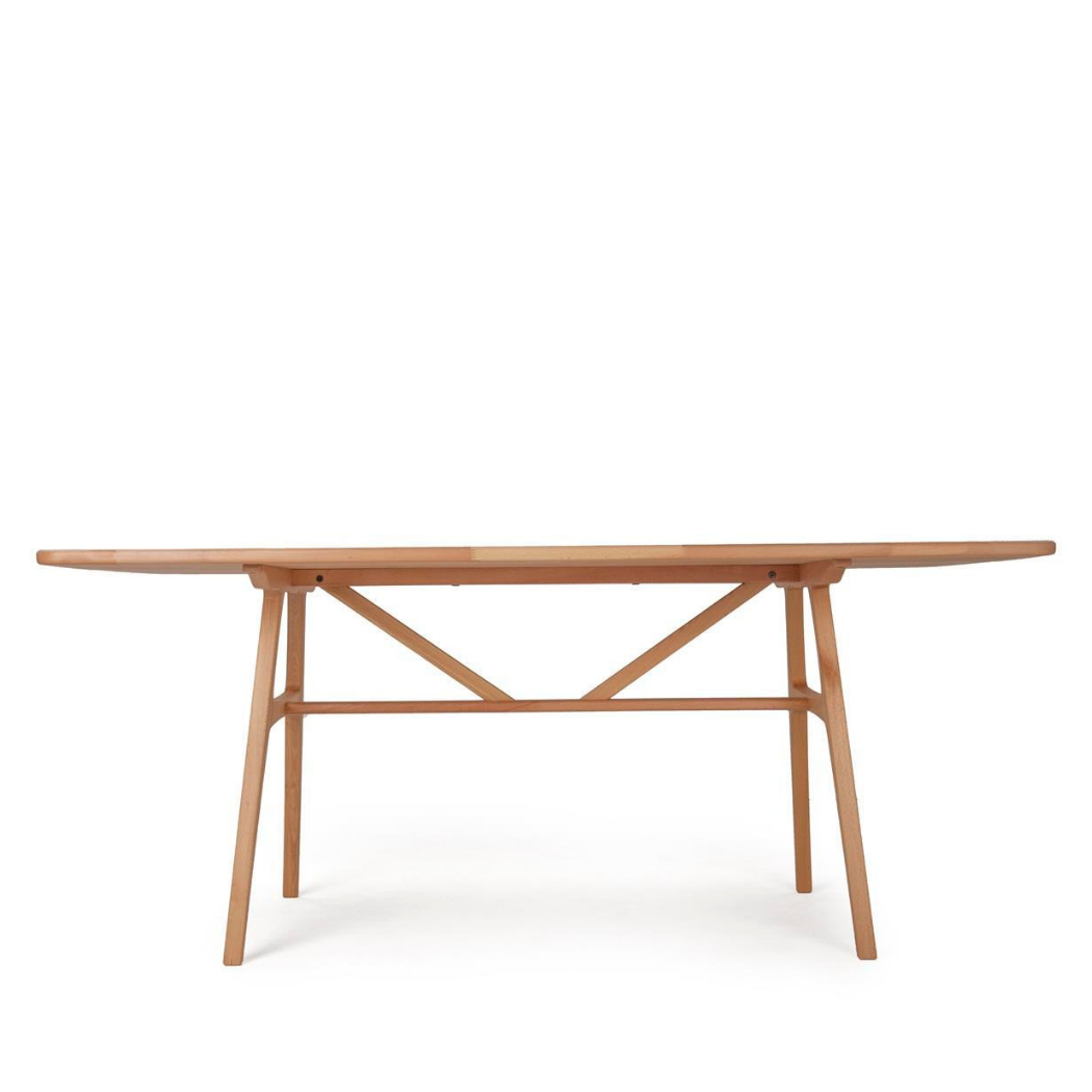 8 Kişilik Slim Masif Kayın Masa