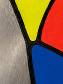 Echoes In The Inner Hold Inox Tablo | 50 × 100 cm