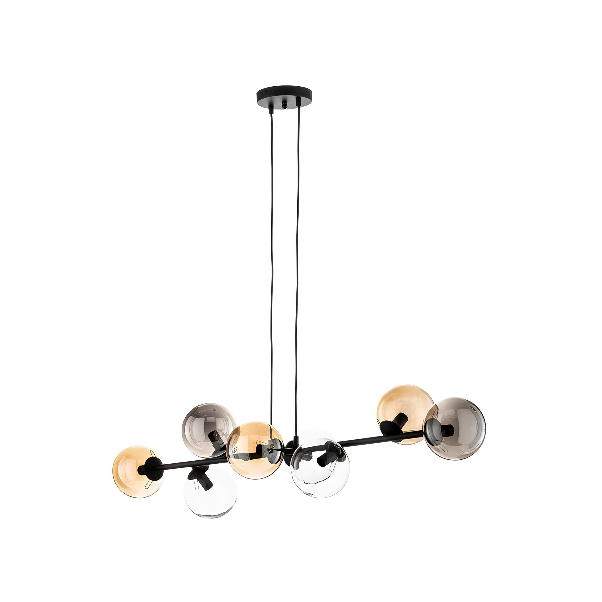 8'li Glop Cam Sarkıt Avize