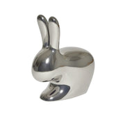 Rabbit Metalik Gümüş Tabure
