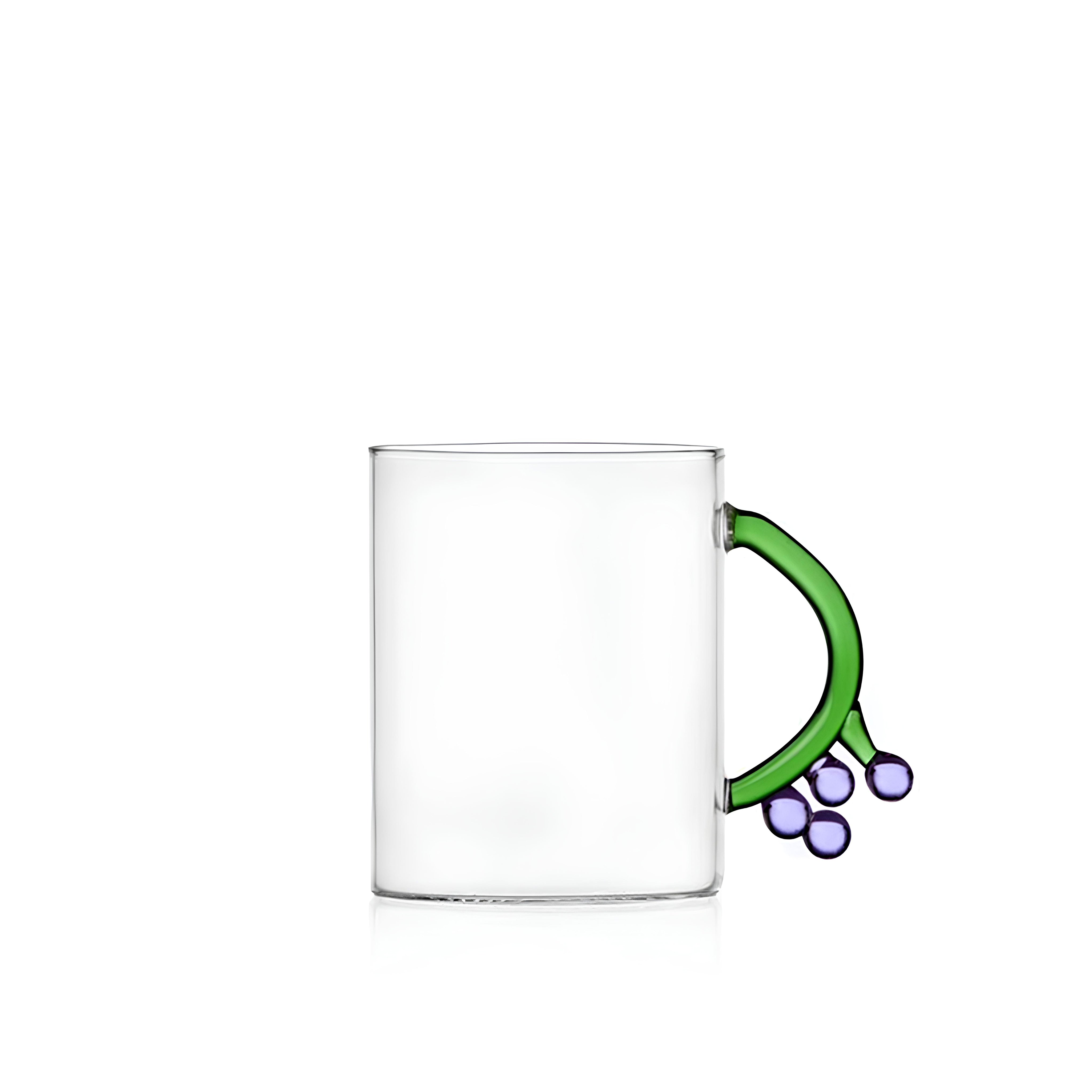 Üzüm Figürlü Cam Kupa