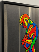 Echoes In The Inner Hold Inox Tablo | 50 × 100 cm