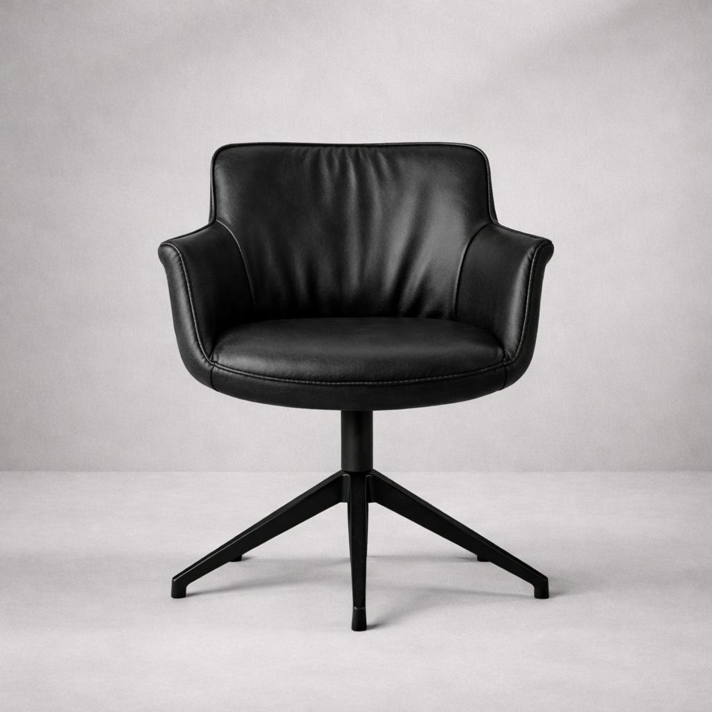 Arte Döner Sandalye | Modern Deri & Metal Ayaklı Tasarım