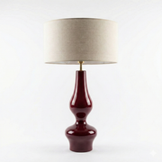 Porto Lamp Bordo Ahşap Abajur